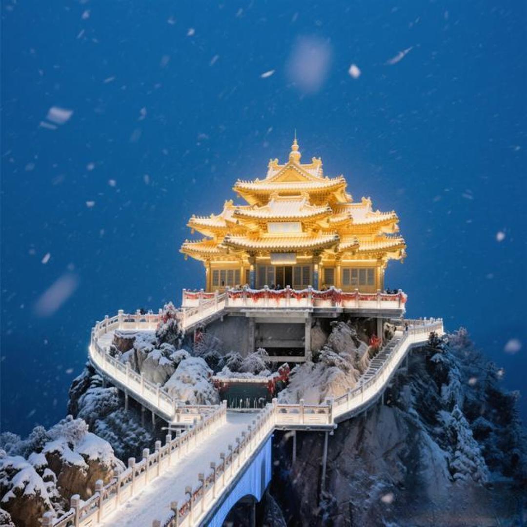 老君山雪季封神指南:金顶冰灯晨昏幻境,十里画屏踏雪觅仙踪