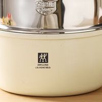 双立人22cm麦饭石加深汤锅带蒸格煎炒蒸煮一锅搞定🍳