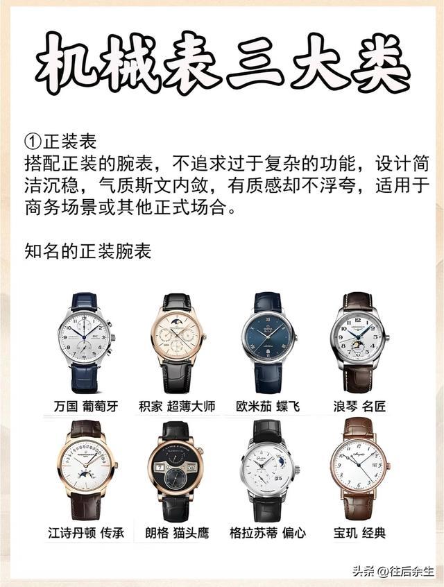 机械表分3类，买错等于扔钱！正装/运动/时装表怎么选？