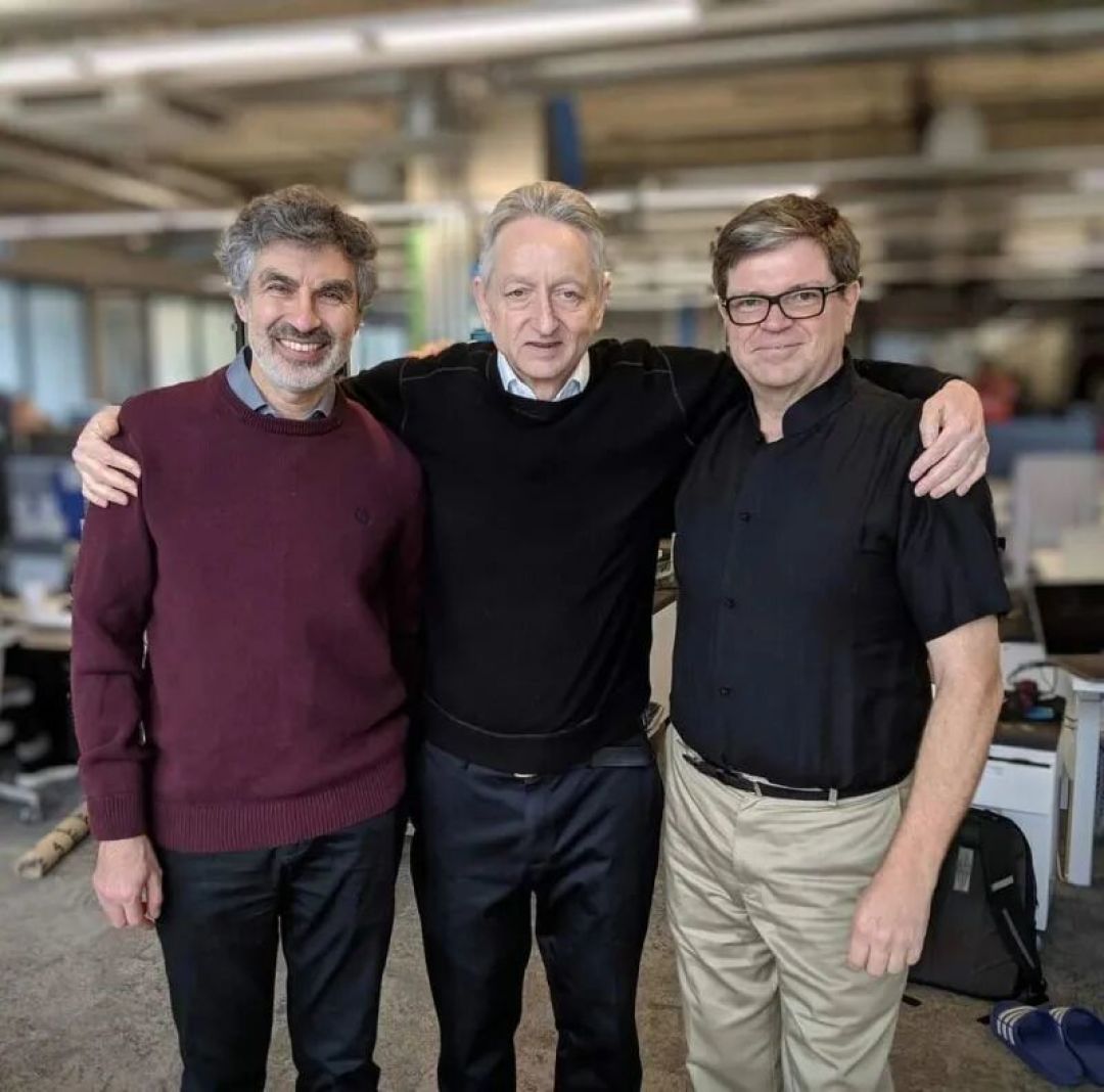 Yoshua Bengio, Geoffrey Hinton, and Yann LeCun 🙏 2018 The Turing Award  Winner 🏆 Source: LeCun 📷 (You can disagree on many things but still be  friends.) | Sonu Kumar