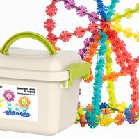 幼儿园老师都在用的教具！弥鹿雪花片，培养未来小工程师