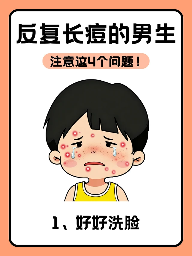 反复长痘的男生注意这4个问题！你中了几个