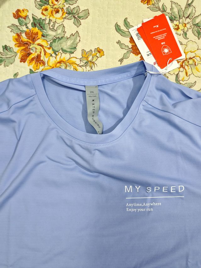特步My speed速干T恤，轻薄透气真舒适
