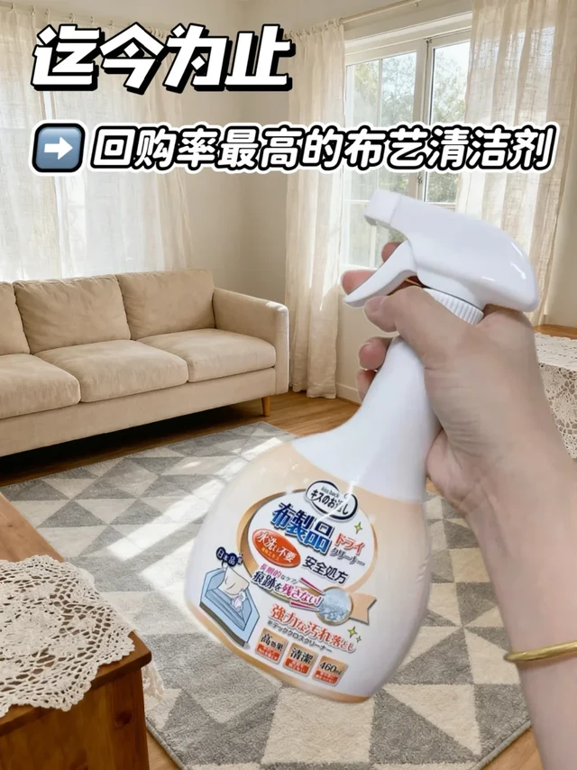 布艺清洁就靠它！清洁剂让脏污连夜跑路🚿