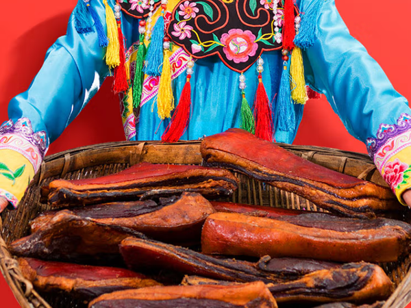 正宗四川特产：六味魔方腊肠腊肉礼盒，农家风干烟熏味！