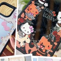 防摔 + 轻奢二合一！KT 猫镜面壳太懂精致女孩