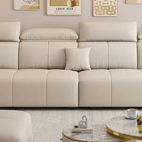 香格世家奶油风真皮沙发，小户型的大气之选

 