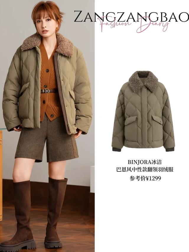 🌟 吴昕同款羽绒服｜冬日保暖时尚穿搭分