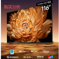 海信电视E8Q Pro 116英寸黑曜屏Pro帝瓦雷音响116E8Q-PRO购买分析