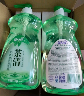 洗碗幸福感飙升！蓝月亮茶清洗洁精太圈粉