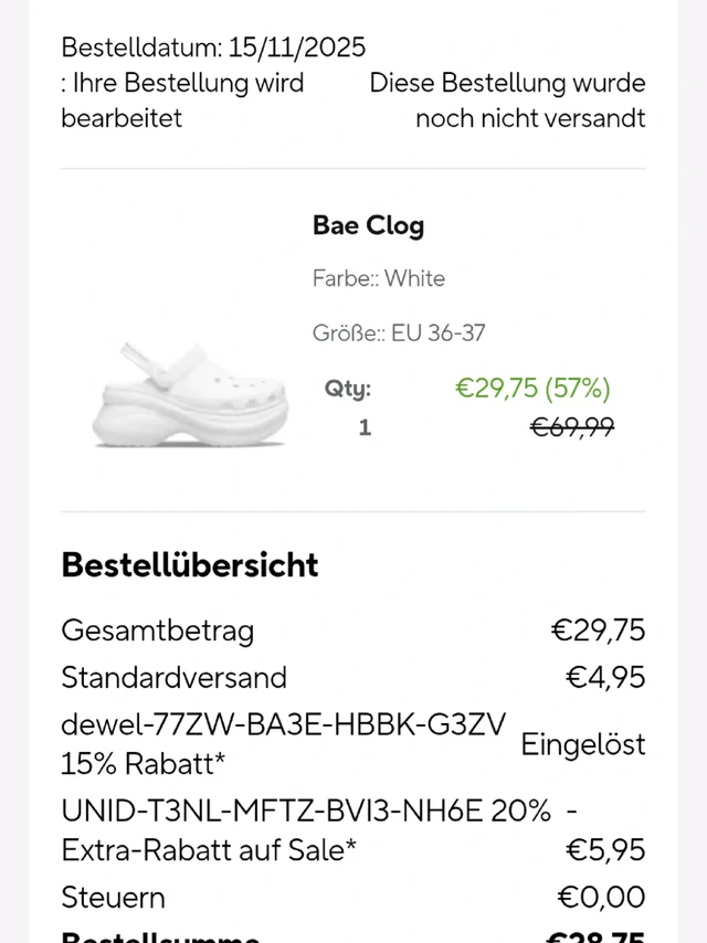 🇩🇪黑五第1️⃣笔 Crocs Bea Clog