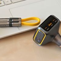奥海普罗米修斯电火刃数据线+170W智能AI车充，这对CP我锁了！