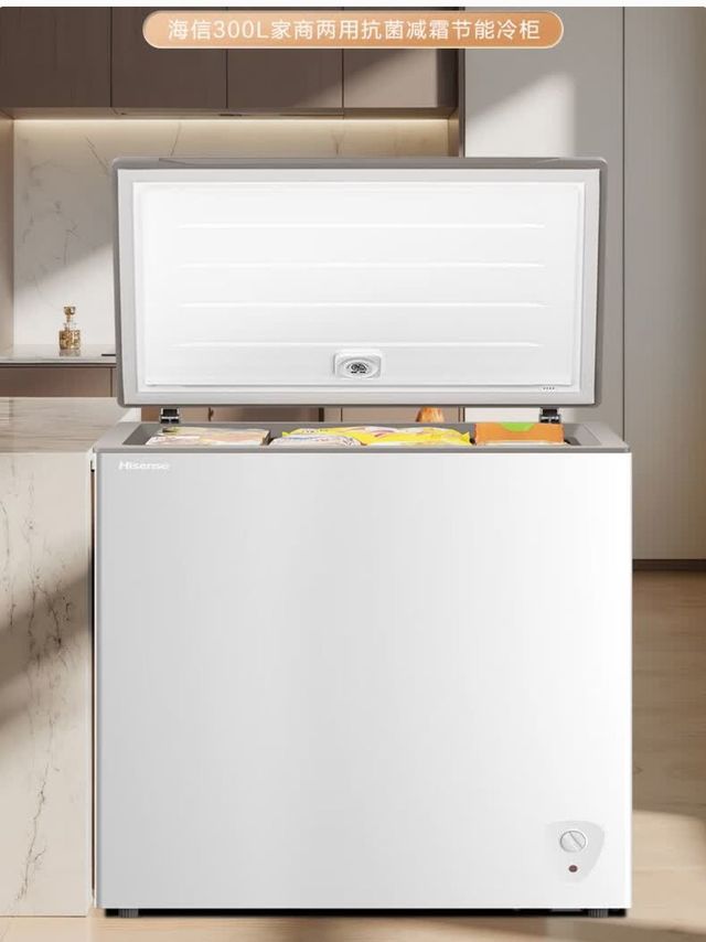 海信300L冰柜，家用商用两相宜