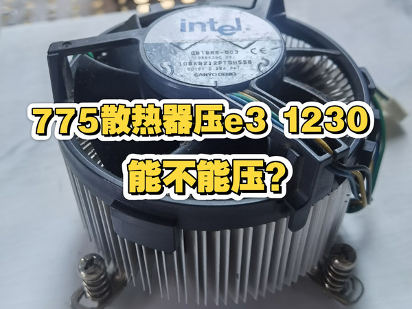775 cpu散热器 能不能压e3 1230cpu?
