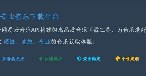 【无损音乐】网易云无损解析