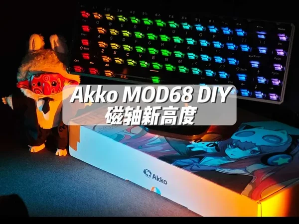 Akko 磁轴键盘 阳极工艺喷砂 壳体键帽DIY新高度 三模连接配备#Akko #68配列磁轴键盘 #磁轴键盘 #键盘第一视角 #游戏外设