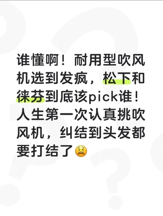 求耐用静音、蓬松不打结吹风机！！！