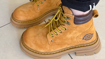 Dickies 加绒马丁靴，暖到脚踝的通勤神器​