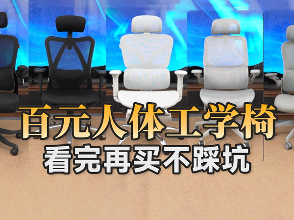 500元价位人体工学椅哪家强？歌德利、西昊、黑白调、八九间、永艺大横测对比！