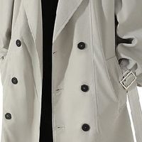 双11男士战袍揭秘：OZ18西装领风衣解锁秋冬百搭质感