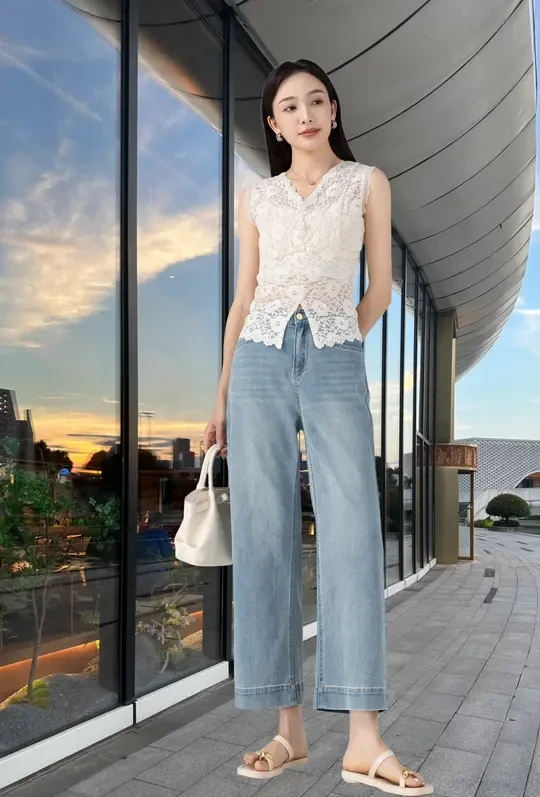 贵一点的哥弟牛仔裤就是不一样！版型超正👍