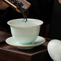 苏氏汝窑开片茶具，开启日常雅致茶时光