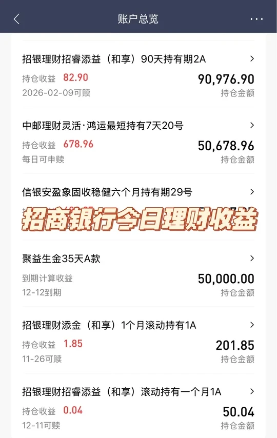 招商银行理财