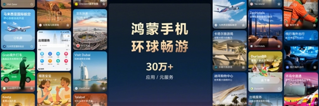 鸿蒙生态“火力全开”!鸿蒙手机环球畅玩 30万+应用嗨翻