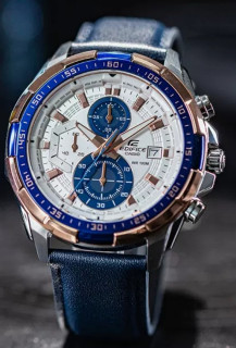 商务型格必备！卡西欧EDIFICE EFR-539L-7A男士石英表