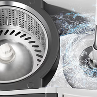 五月花 2025 款旋转拖把：120cm 长杆的免手洗拖地套装