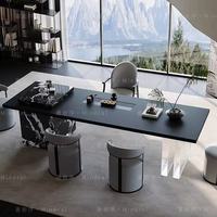 谁懂啊！别墅客厅的格调，被这张2025新款岩板茶桌拉满了✨