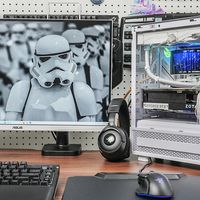 Tt钢影·透S-M Pro机箱+9950X3D+ROG B850小吹雪+索泰5080装机