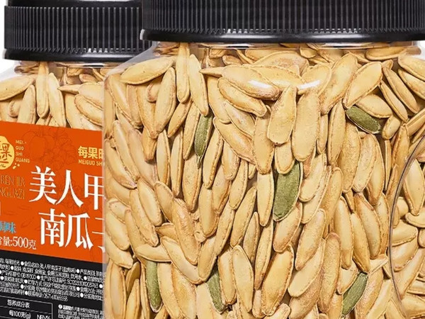 每果时光美人甲南瓜子 500g新疆特产坚果零食