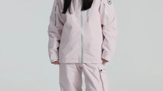 雪场白月光！冷元素25新款奶白滑雪服套装太绝了