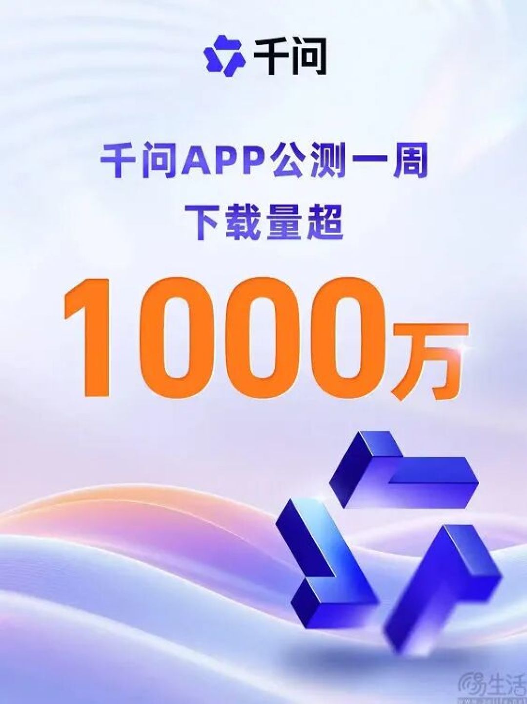 阿里千问公测首周下载量超千万，增长速度创新高