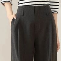 欧莎2025秋季高腰阔腿裤：老钱风的质感担当