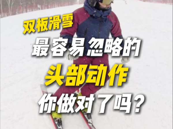 一个视频讲清楚双板滑雪头应该怎么动