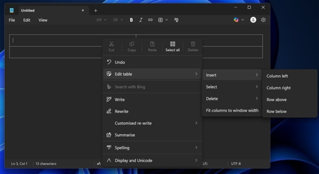 Windows记事本表格功能实测:比Word更简单、兼容Markdown