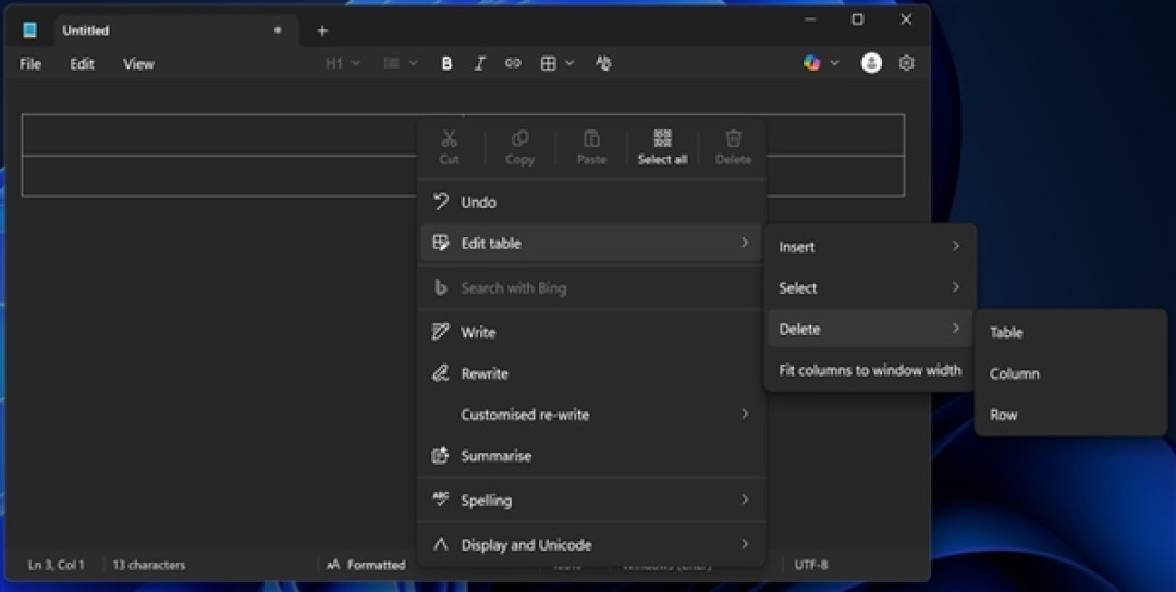 Windows记事本表格功能实测:比Word更简单、兼容Markdown