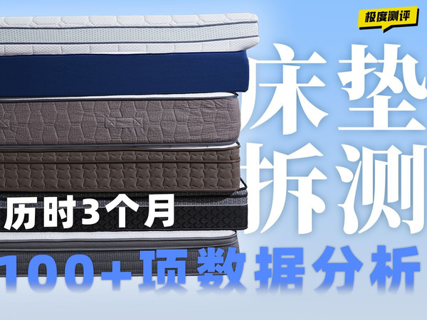 6大爆款床垫横测，拆了才知道床垫的差距这么大？从材料到软硬度，支撑性全是关键点