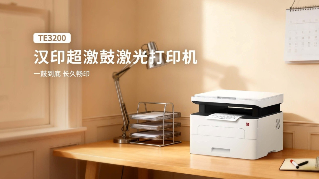 超长寿命硒鼓+大容量墨粉 汉印“超激鼓”激光打印机TE3200出手就是“王炸”
