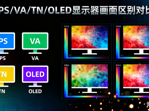一眼看出差距！IPS、VA、TN、OLED 显示器画面区别到底有多大？