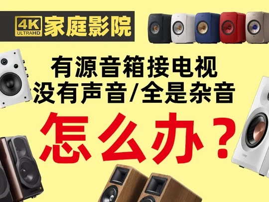 有源音箱接电视没有声音或全是杂音怎么办？