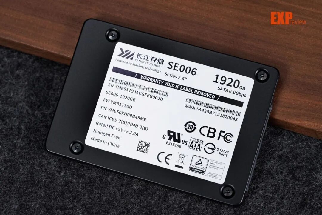 长江存储SE006 1920GB企业级SSD评测:掉电保护+大OP空间,高可靠SATA盘