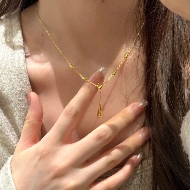 纯金“项链” 姐妹们！自带天鹅颈啊～