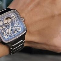 双十一的惊喜收获：Rado真我蓝方陶瓷镂空表