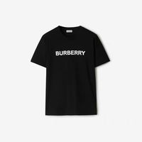 BURBERRY女装徽标印花棉质短袖T恤：藏于细节的英伦格调