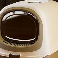 华元全封闭猫砂盆，智能设计，防外溅，抗臭味！