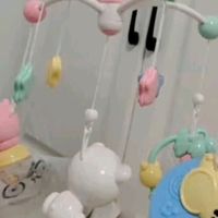 欣格婴儿床铃哄睡神器摇铃声光床头铃安抚礼盒玩具可充电黄色生日