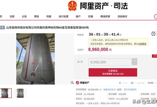扳倒井560吨芝麻香原酒拍卖，2025年被执行总额已达8.54亿元